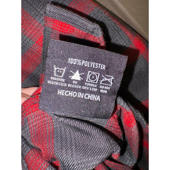 Dixxon X Snap-On Limited Edition Men's  Red black Buffalo Plaid Flannel Large - Picture 8 of 12